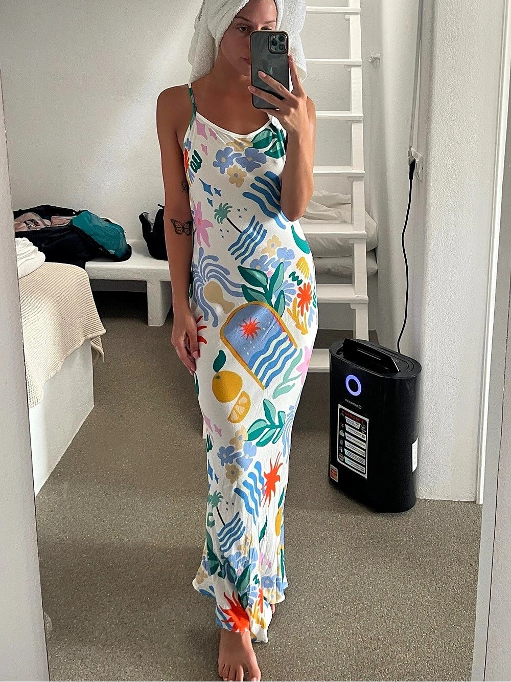 Princess Polly Abstract Print Maxi Dress Size XS